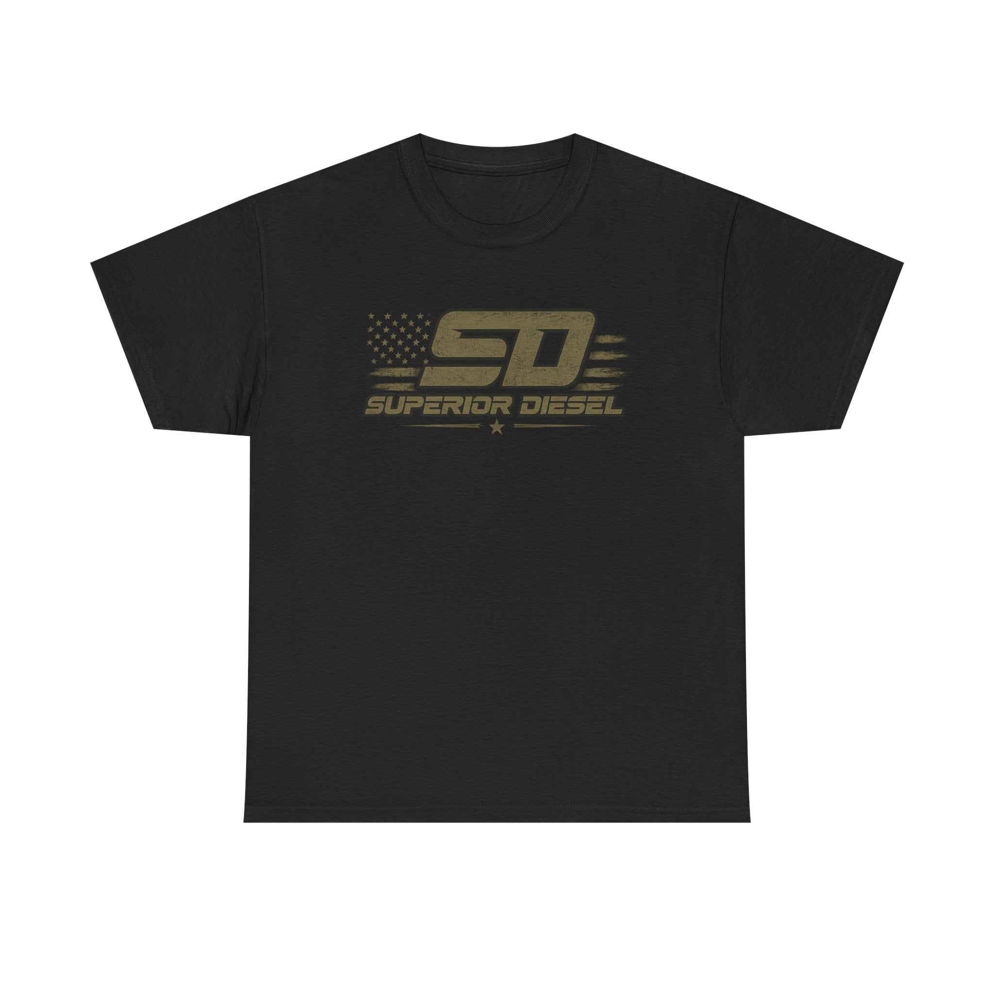 Superior Diesel Logo Tee — Patriotic Retro Trucking Shirt