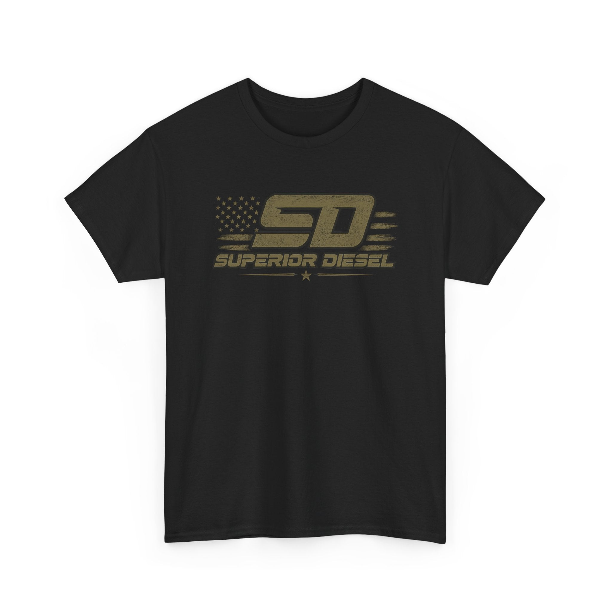 Superior Diesel Logo Tee — Patriotic Retro Trucking Shirt