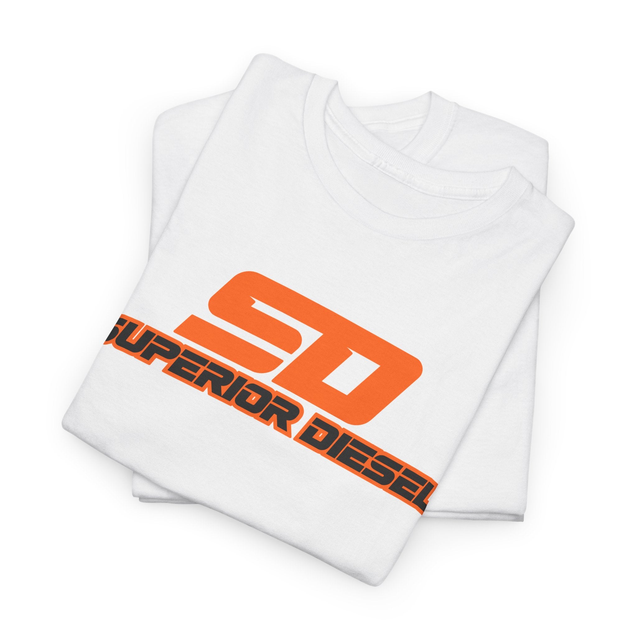 Superior Diesel Logo Tee — SD Orange Graphic T-Shirt