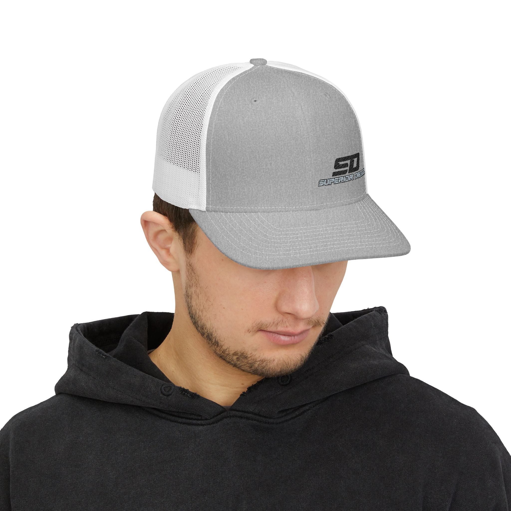 Trucker Cap — 'SD Superior Diesel' Embroidered Mesh Snapback