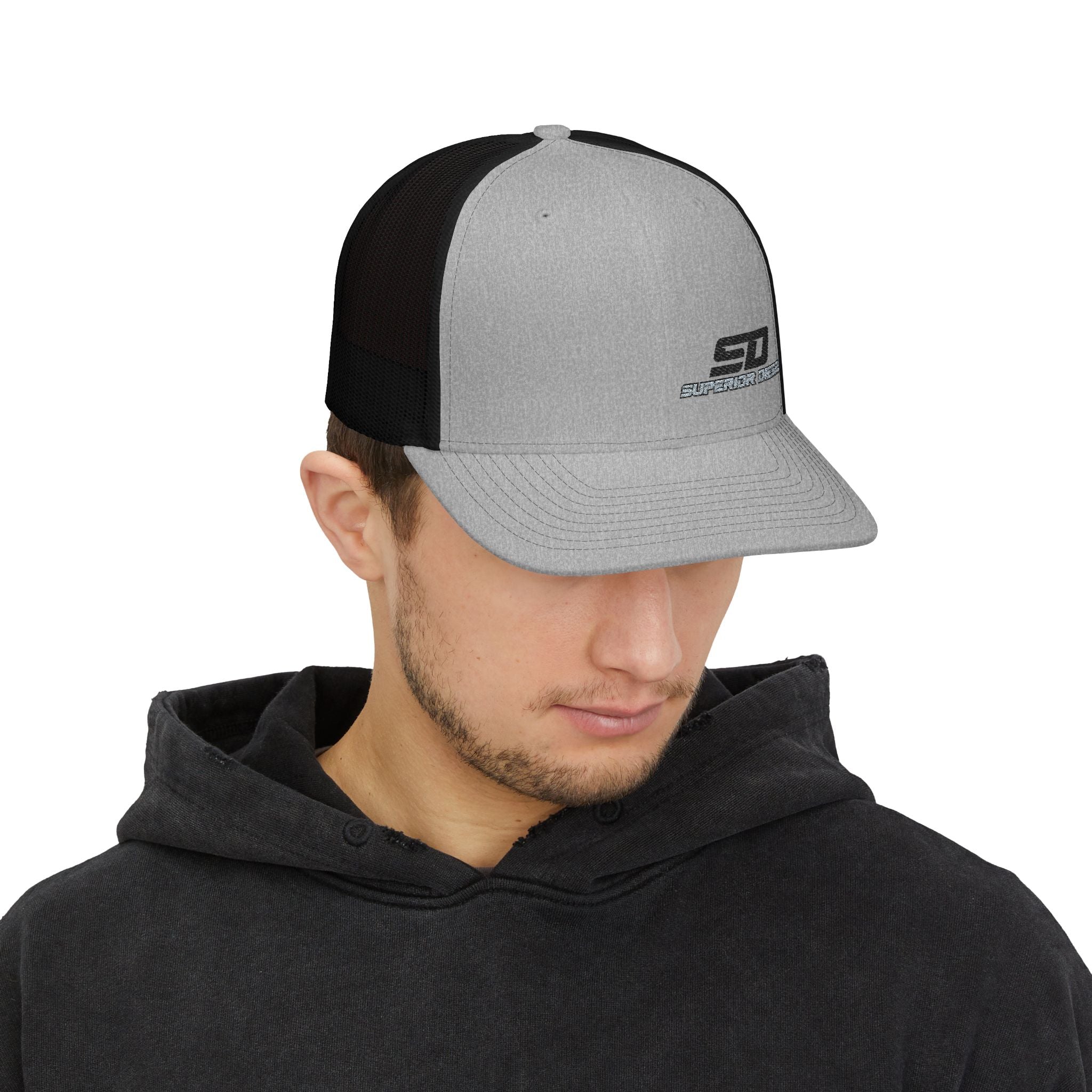 Trucker Cap — 'SD Superior Diesel' Embroidered Mesh Snapback