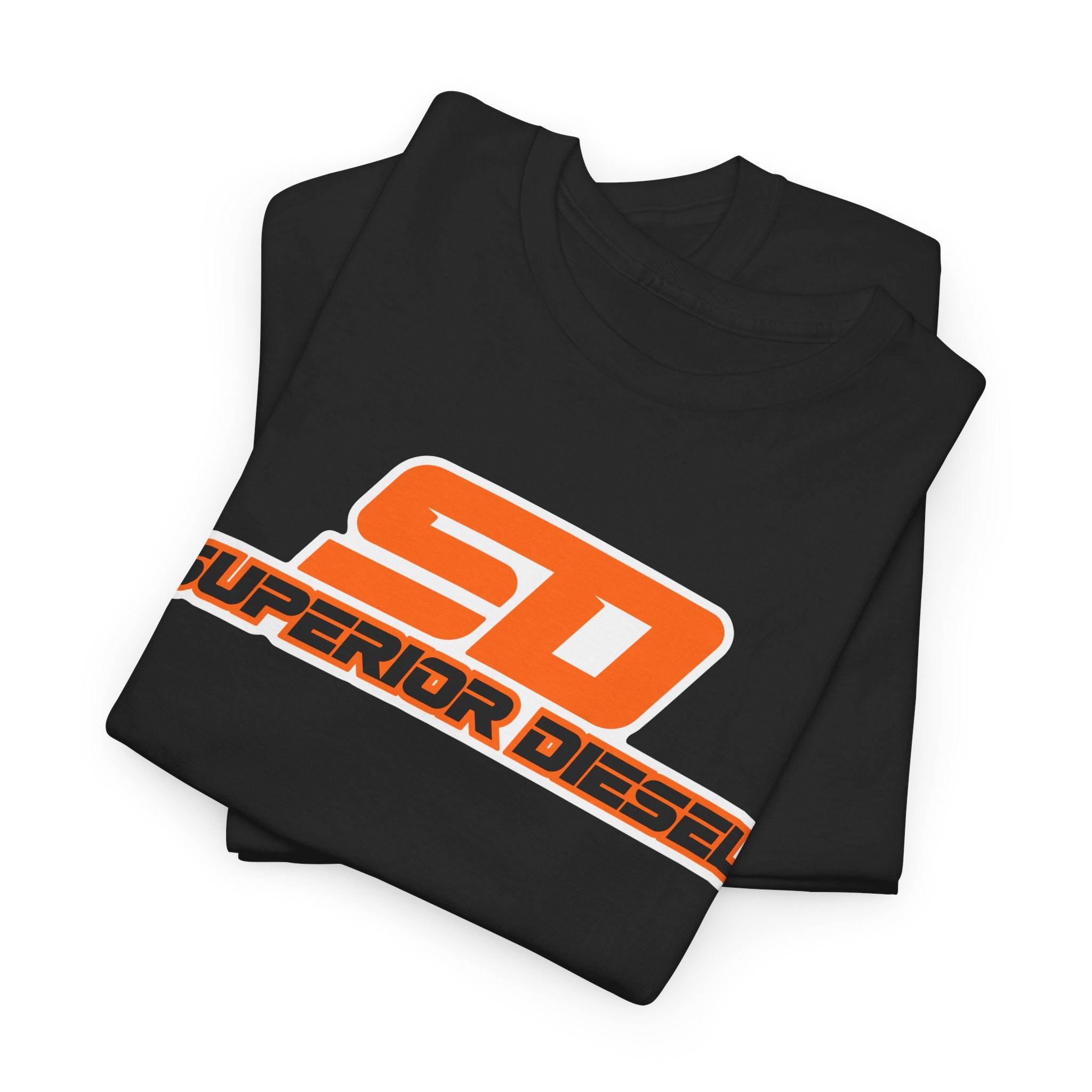 Superior Diesel Logo Tee — SD Orange Graphic T-Shirt
