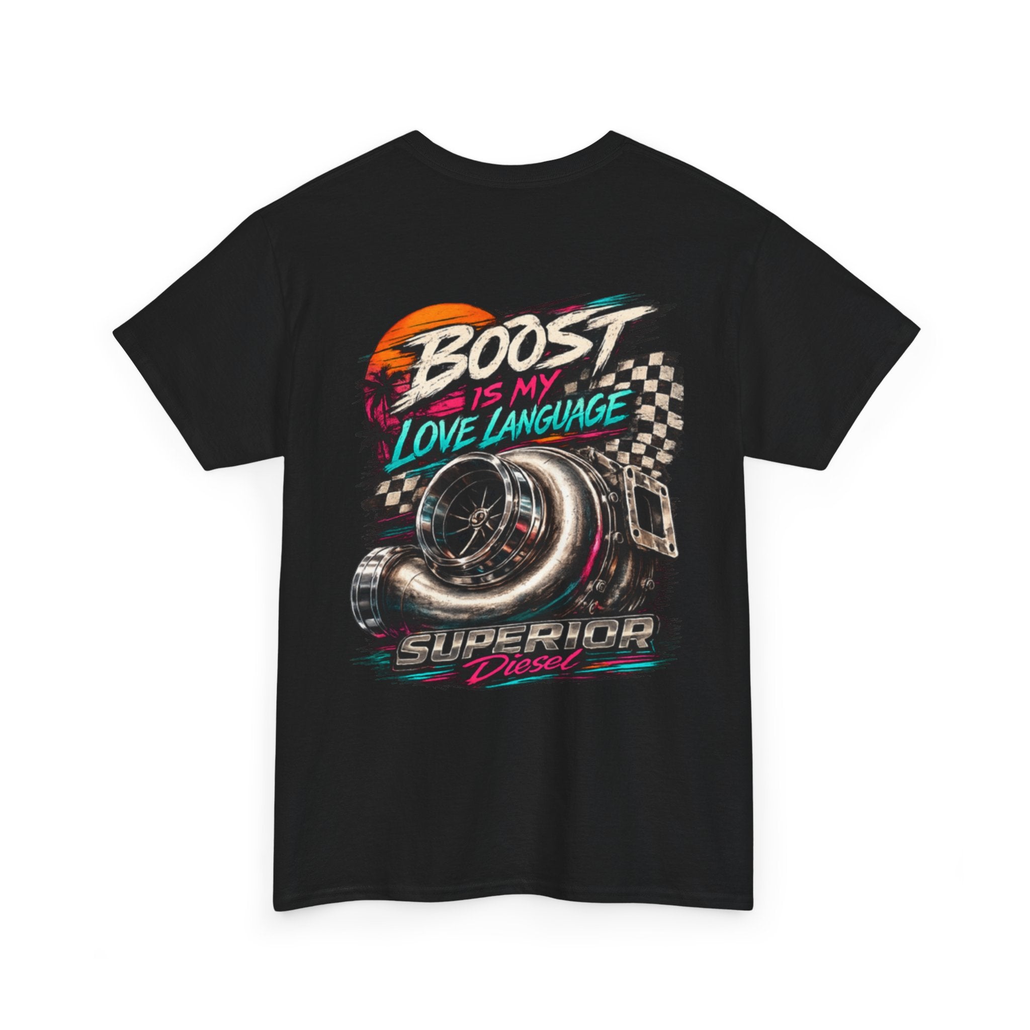 T-Shirt — “Boost Is My Love Language” Retro Turbo Racing Tee