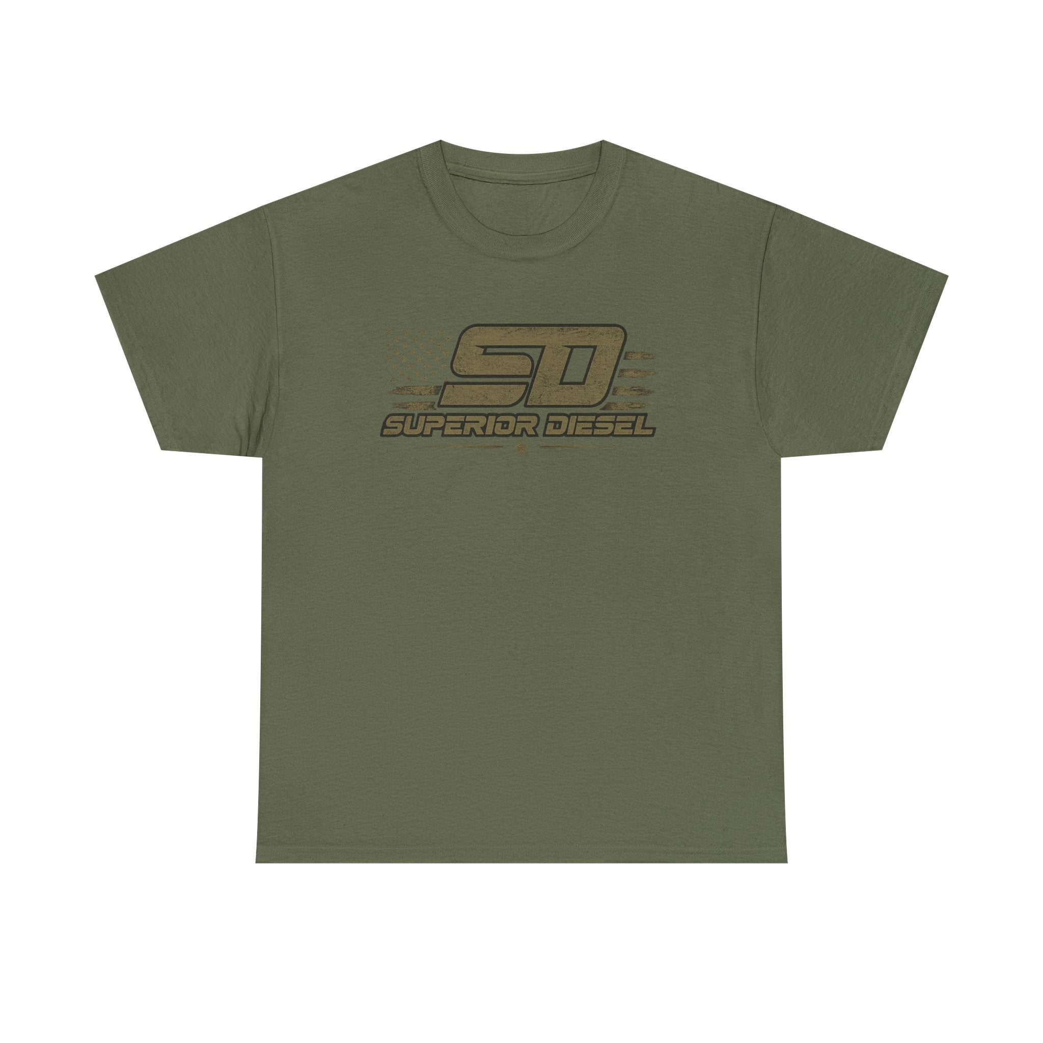 Superior Diesel Logo Tee — Patriotic Retro Trucking Shirt