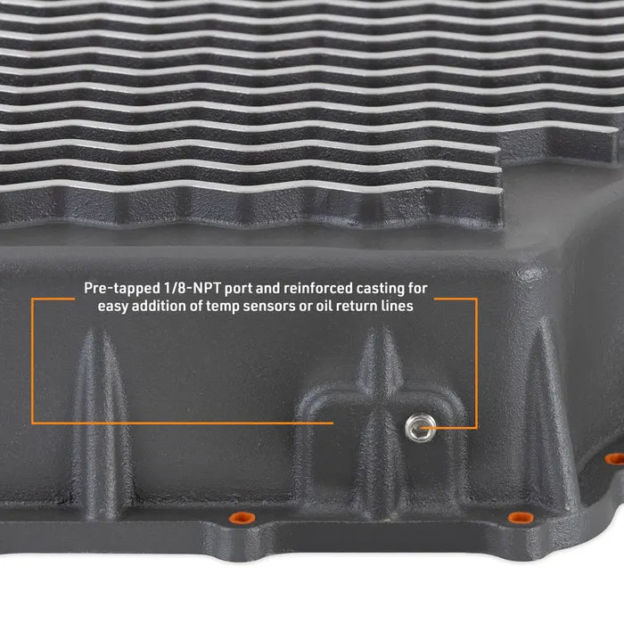 Mishimoto Aluminum Transmission Pan 6R140 - 2011-2019 Ford Powerstroke 6.7L