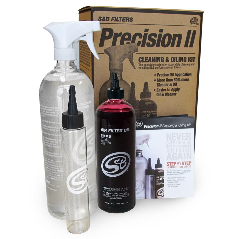 S&B Filters 88-0008 Precision II Air Filter Cleaning & Oil Kit (Red)